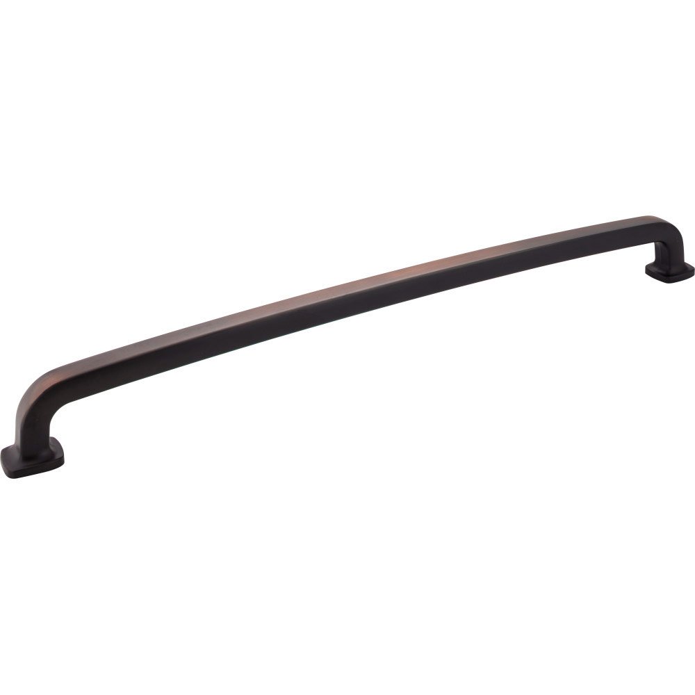 Jeffrey Alexander 18" Centers Forged Look Flat Bottom Appliance Pull in Brushed Oil Rubbed Bronze