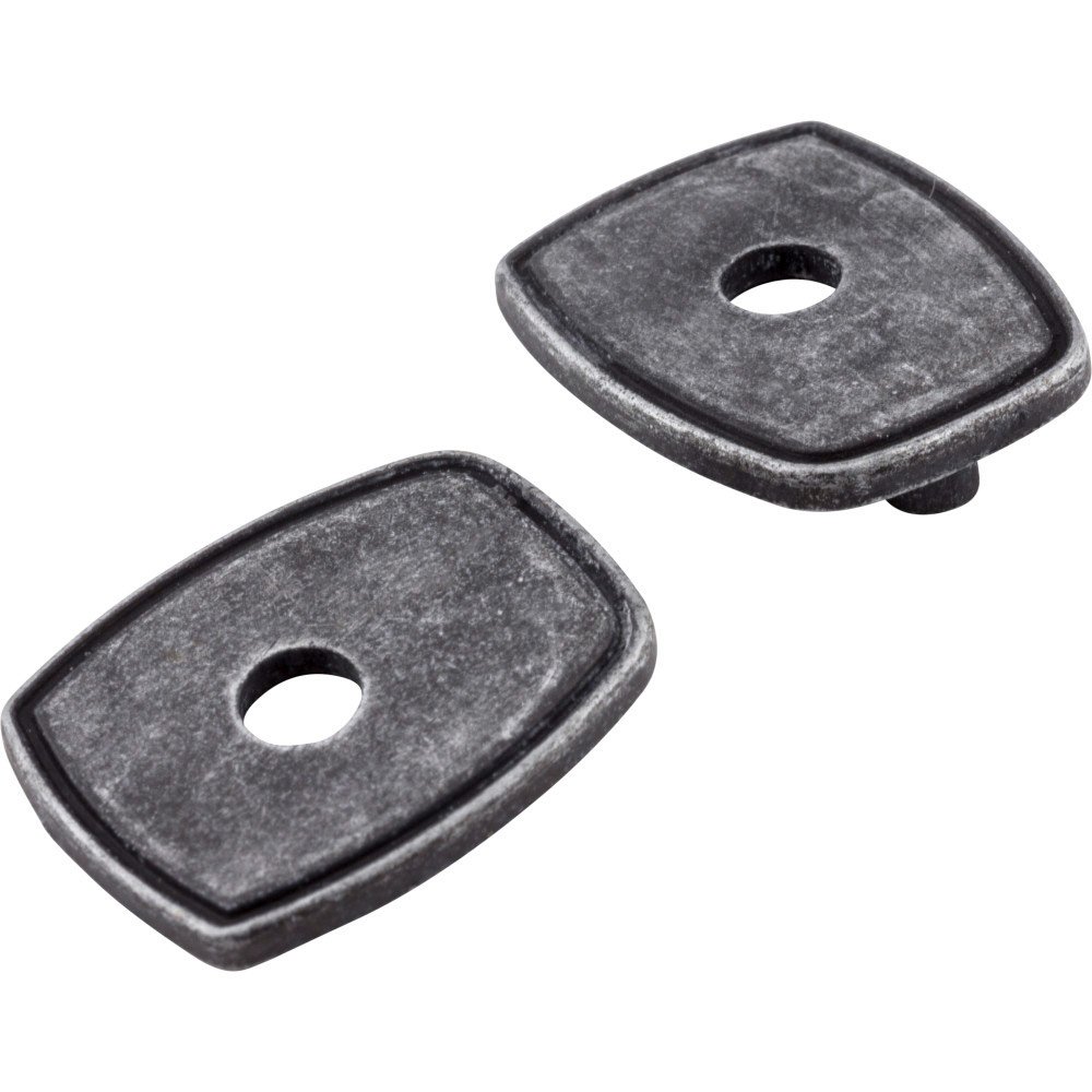 Jeffrey Alexander 3" to 3 3/4" Transitional Adaptor Backplates in Distressed Antique Silver