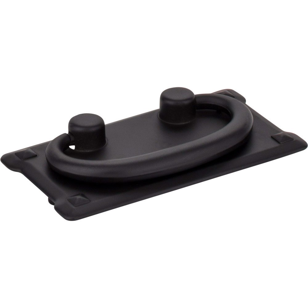Elements Hardware 3" Centers Rustic Bail Pull in Matte Black