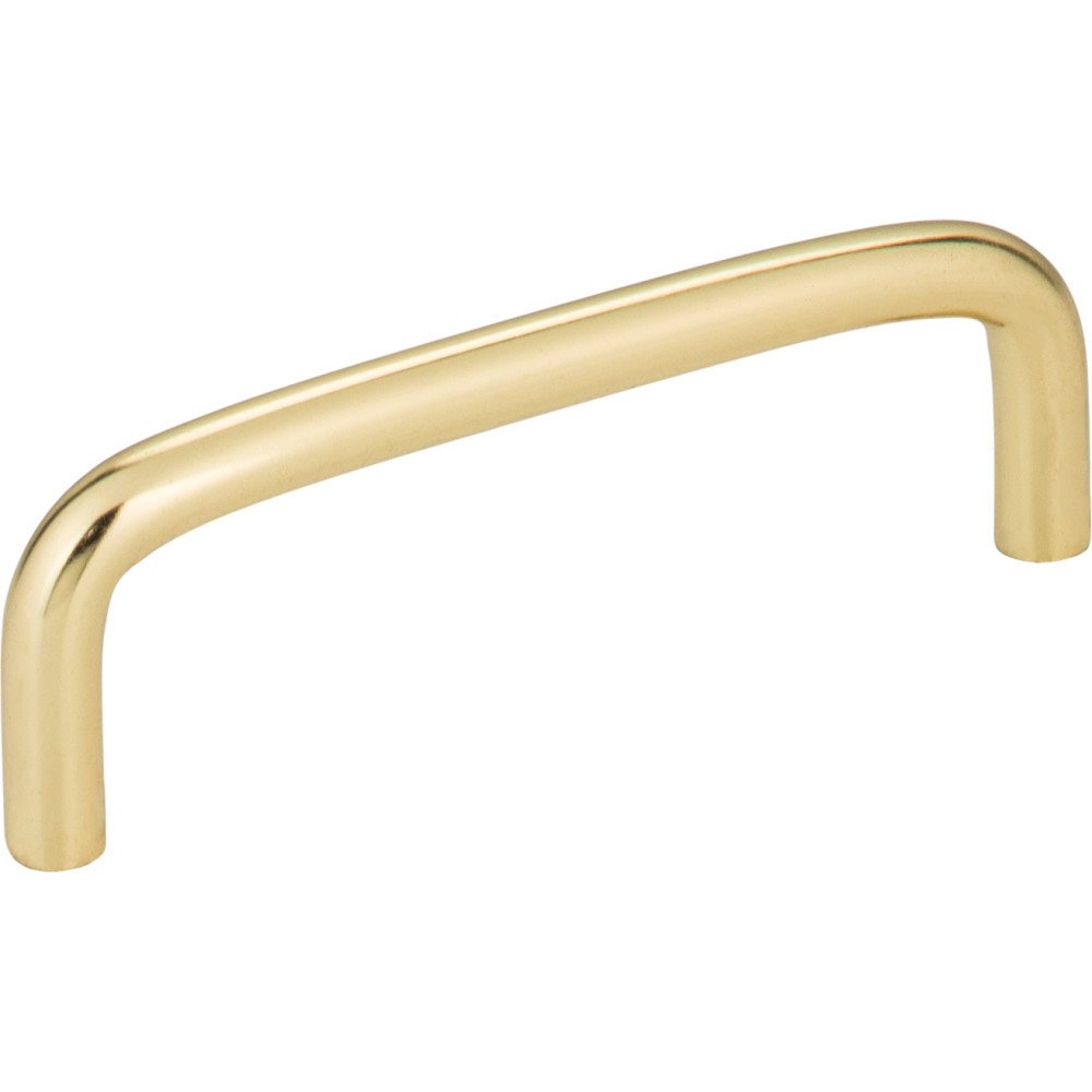 Elements Hardware 3 1/2" Centers Steel Wire Pull in Polished Brass