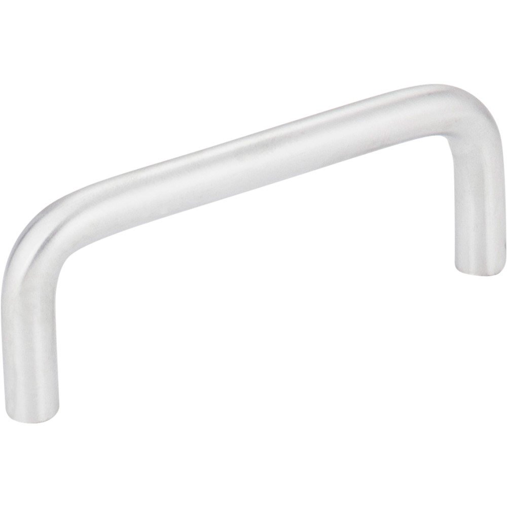 Elements Hardware 3" Centers Steel Wire Pull in Brushed Chrome