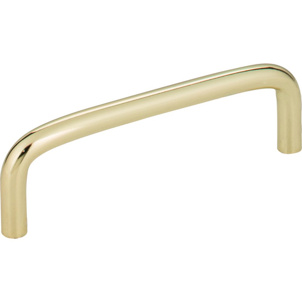Elements Hardware 3 3/4" Centers Steel Wire Pull in Polished Brass