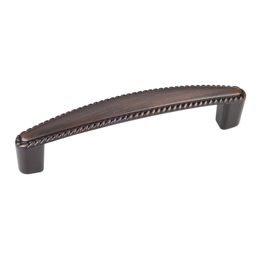 Elements Hardware 3 3/4" Centers Pull with Rope Trim in Brushed Oil Rubbed Bronze