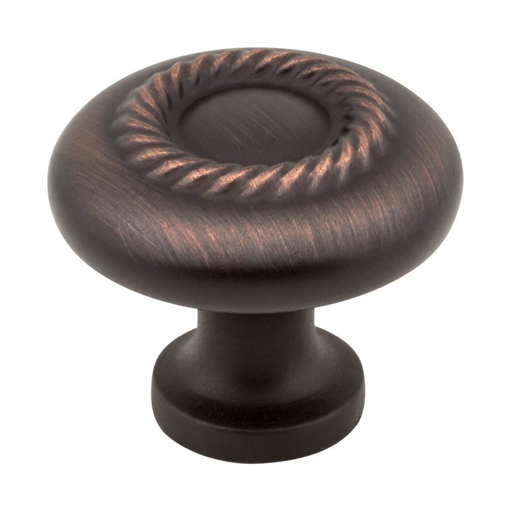 Jeffrey Alexander 1 1/4" Diameter Knob with Rope Detail in Brushed Oil Rubbed Bronze