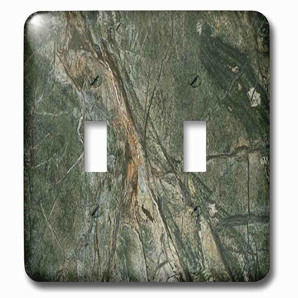 Jazzy Wallplates Double Toggle Wallplate With Rainforest Green Marble Print