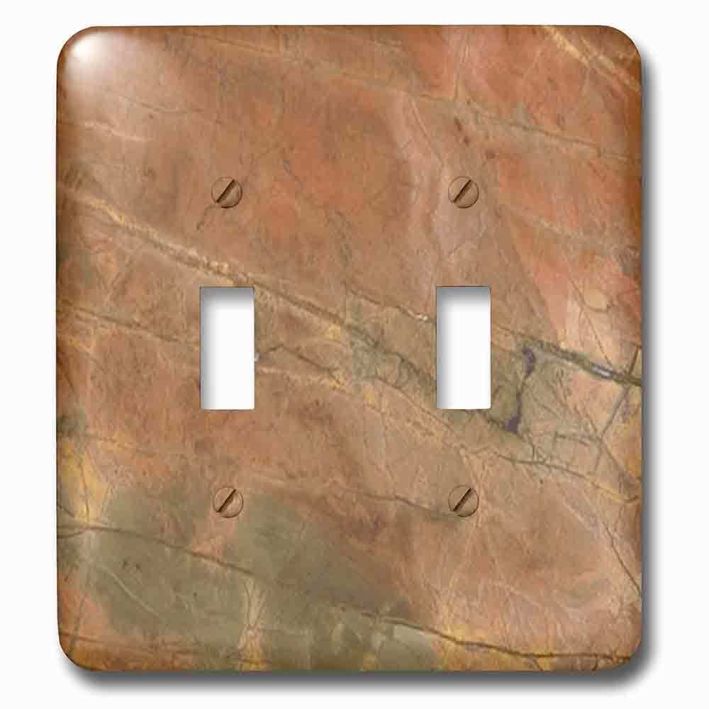 Jazzy Wallplates Double Toggle Wallplate With Rosa Damascus Marble Print