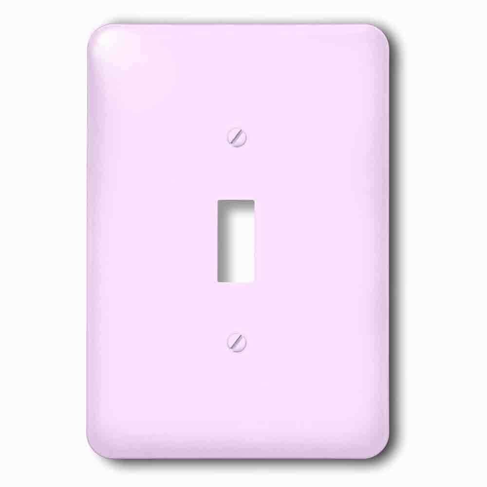 Jazzy Wallplates Single Toggle Wallplate With Light Pink Pastel Shabby Chic Girly Girl Pale Baby Pink Feminine Plain Simple Solid Color