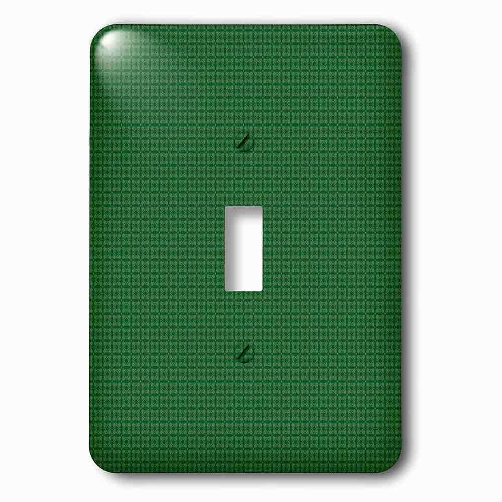 Jazzy Wallplates Single Toggle Wallplate With Dark Green And Light Green Square Patterns