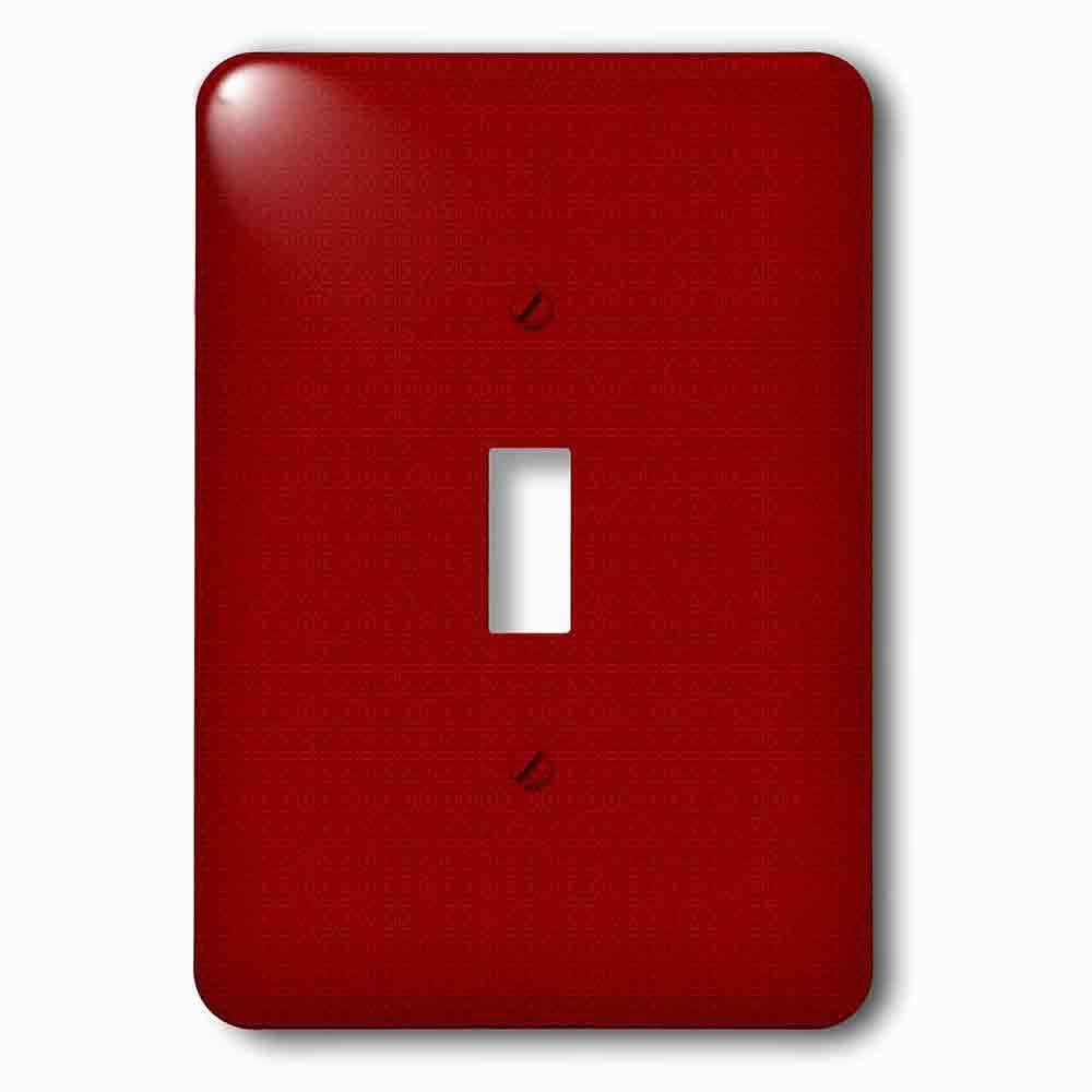 Jazzy Wallplates Single Toggle Wallplate With Dark Red And Light Red Square Patterns