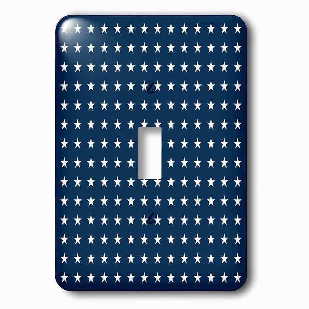 Jazzy Wallplates Single Toggle Wallplate With Navy And White Stars