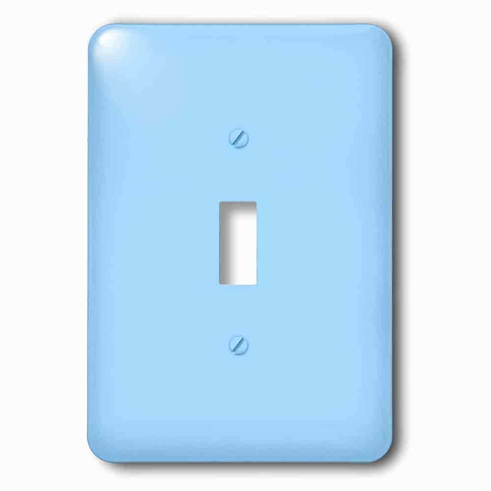 Jazzy Wallplates Single Toggle Wallplate With Clear Sky Blueart Designssolid Colors