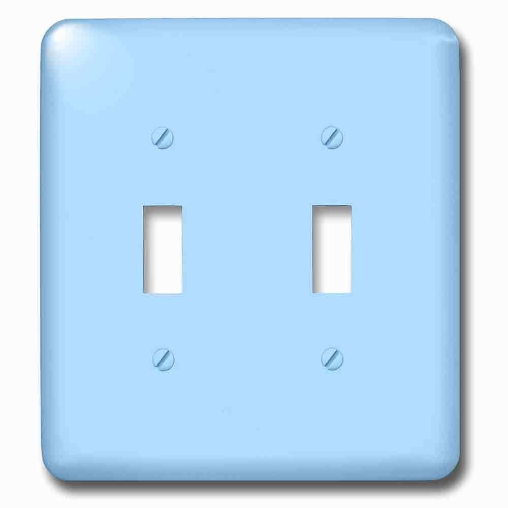 Jazzy Wallplates Double Toggle Wallplate With Clear Sky Blueart Designssolid Colors