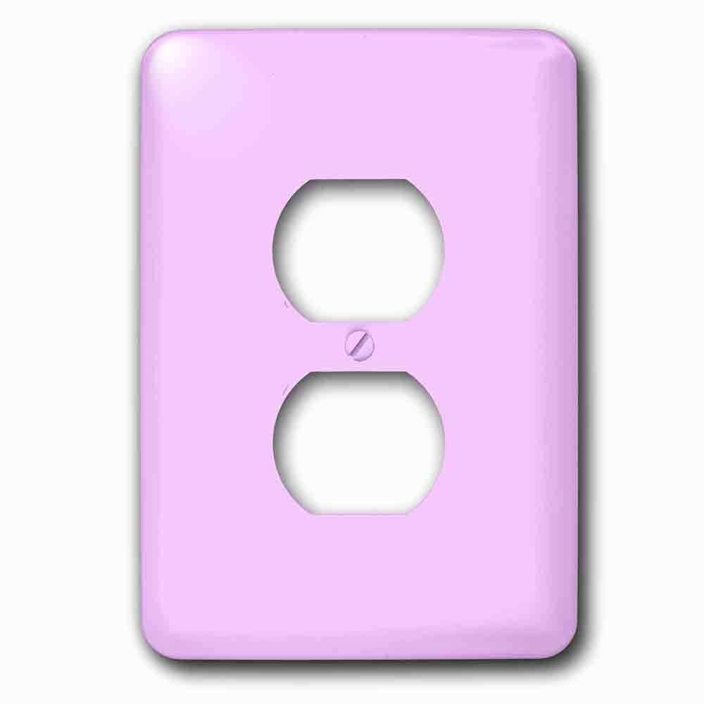 Jazzy Wallplates Single Duplex Outlet With Cotton Candy Pinksolid Colorsart Designs