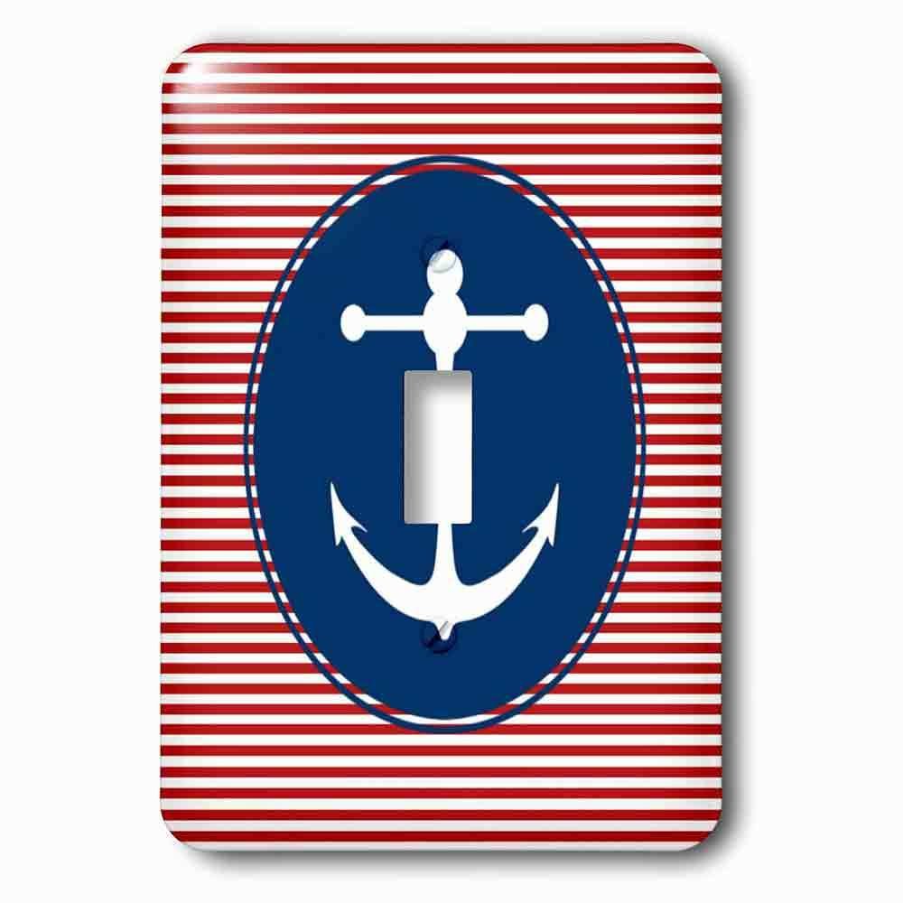 Jazzy Wallplates Single Toggle Wallplate With Anchor Yacht Club Beach Art Sailing And Water Sports Designs