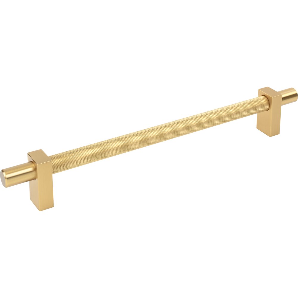 Jeffrey Alexander 12" Centers Appliance Pull With Knurled Center in Brushed Gold