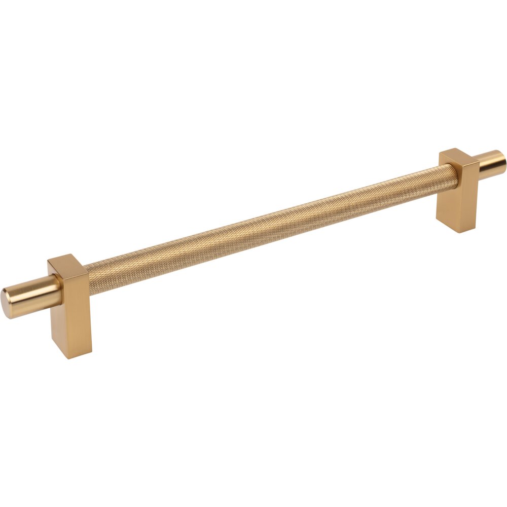 Jeffrey Alexander 12" Centers Appliance Pull With Knurled Center in Satin Bronze