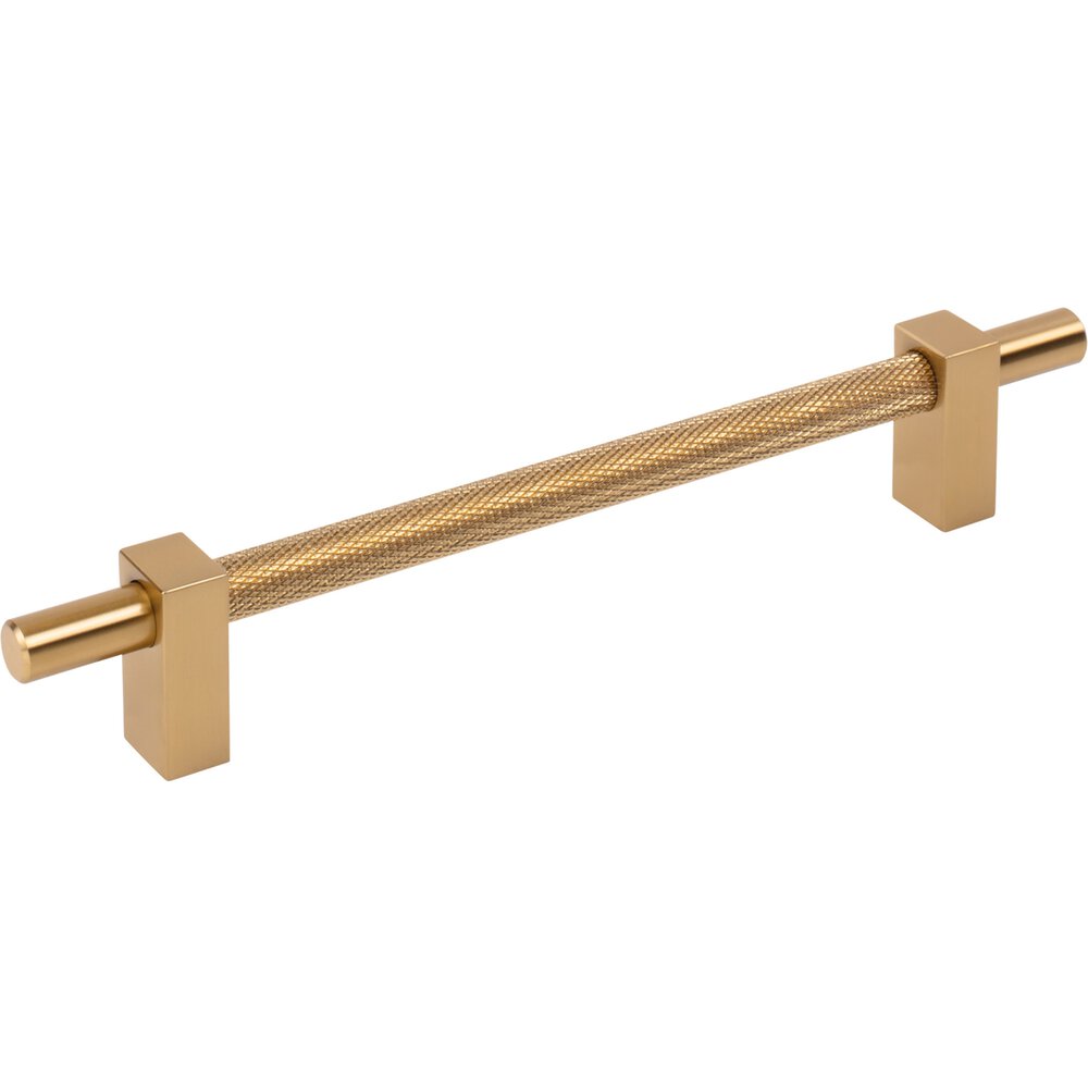 Jeffrey Alexander 160mm Centers Bar Pull With Knurled Center in Satin Bronze