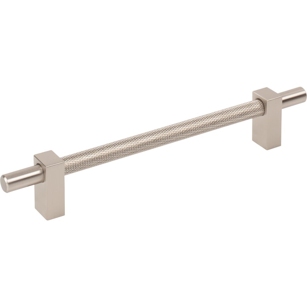 Jeffrey Alexander 160mm Centers Bar Pull With Knurled Center in Satin Nickel