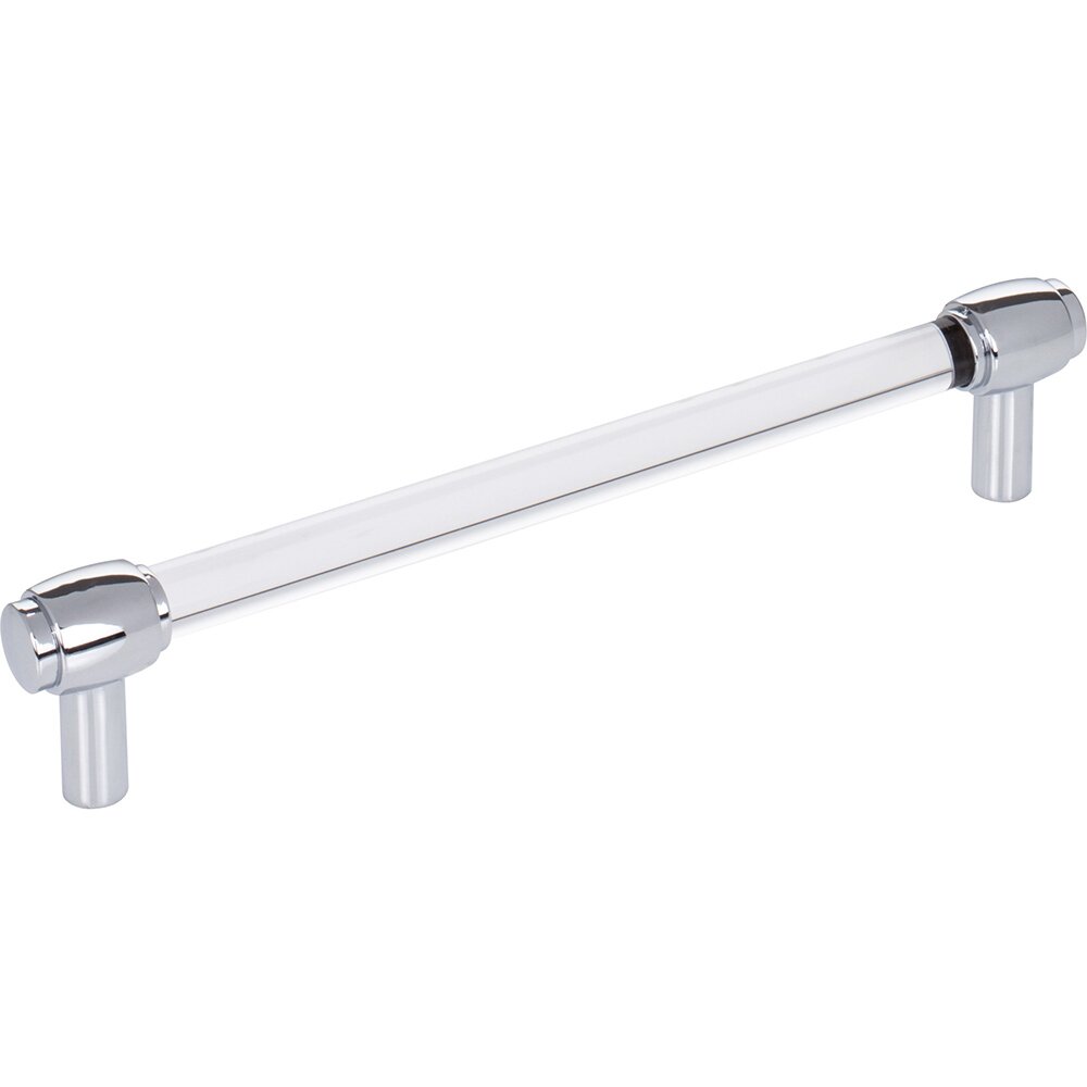 Jeffrey Alexander 160 mm Center-to-Center Cabinet Bar Pull in Clear Acrylic and Polished Chrome