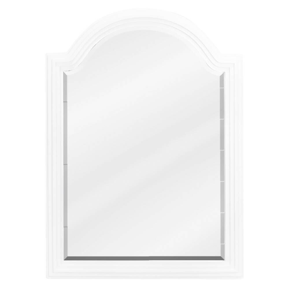 Jeffrey Alexander 22" W x 2" D x 30" H White Compton Mirror