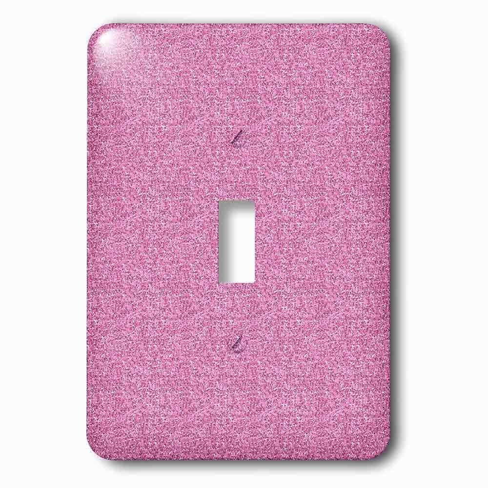 Jazzy Wallplates Single Toggle Wallplate With Girly Pink Glitter Glitzy Glam Sparkly Art