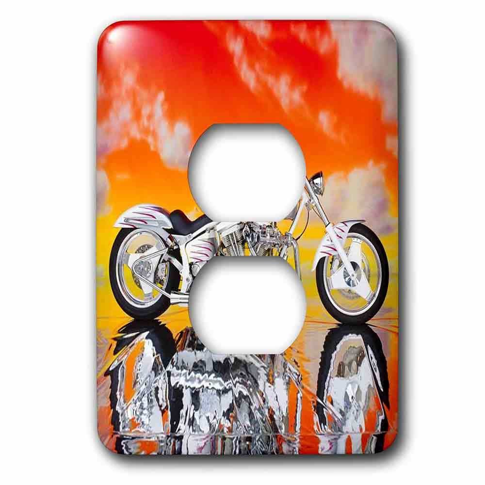 Jazzy Wallplates Single Duplex Wallplate With Harley-Davidson® Motorcycle