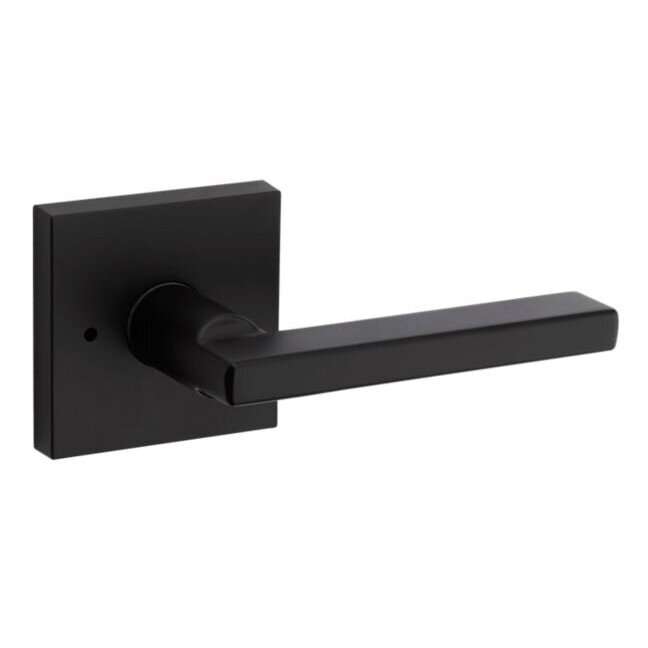 Kwikset Door Hardware Halifax Privacy Door Lever in Iron Black