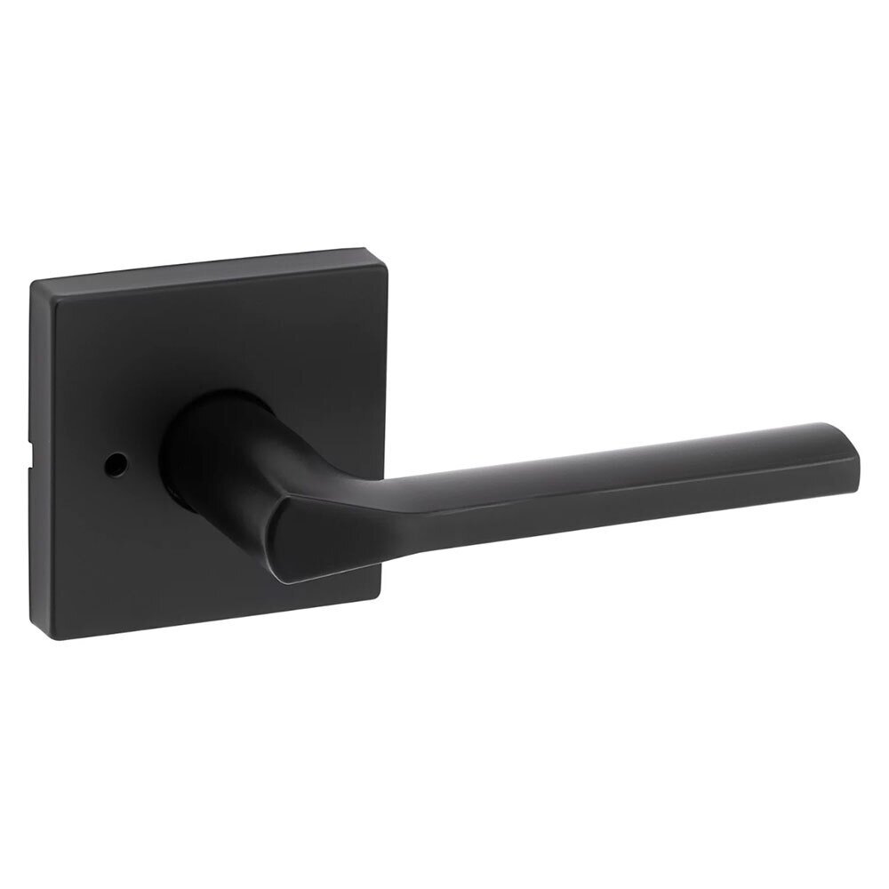 Kwikset Door Hardware Lisbon Privacy Door Lever in Iron Black