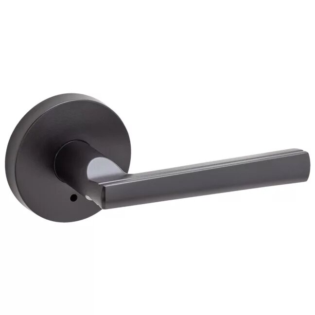 Kwikset Door Hardware Montreal Privacy Door Lever in Iron Black