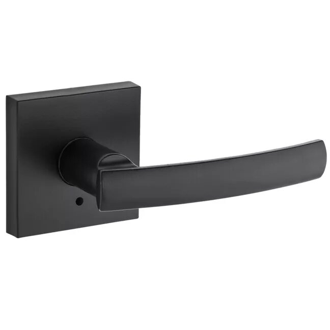Kwikset Door Hardware Sydney Privacy Door Lever in Iron Black