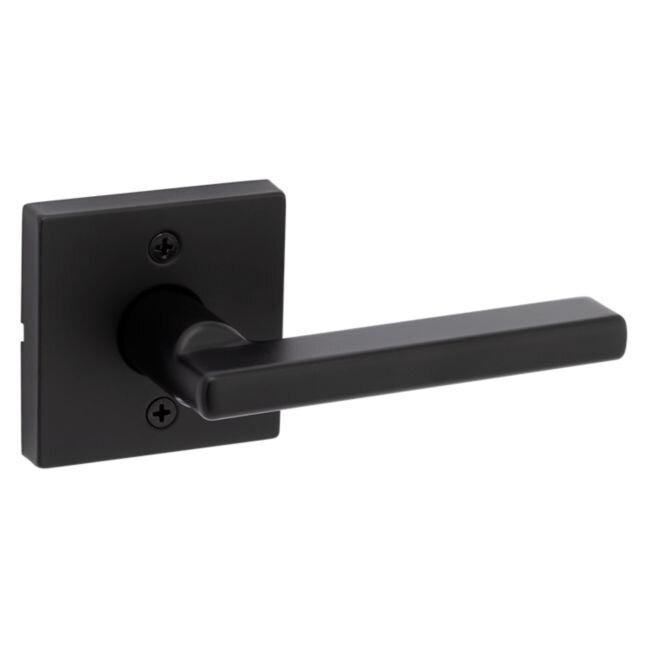 Kwikset Door Hardware Halifax Single Dummy Door Lever in Iron Black