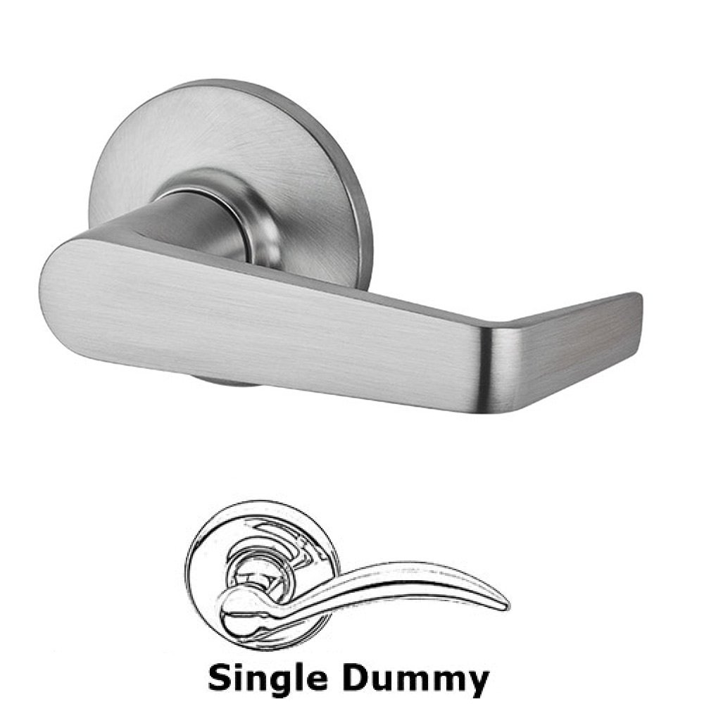 Kwikset Door Hardware Light Commercial Carson Single Dummy Door Lever in Satin Chrome