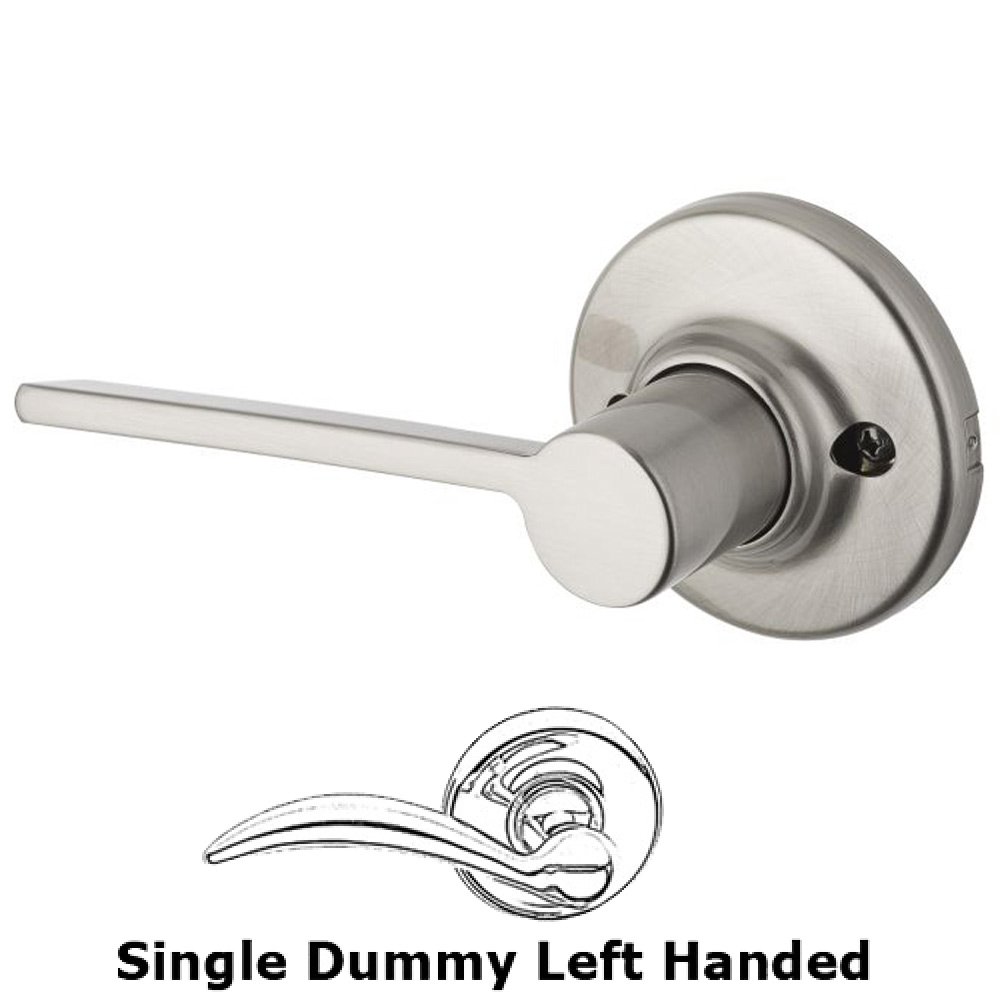 Kwikset Door Hardware Ladera Single Dummy Door Lever in Satin Nickel
