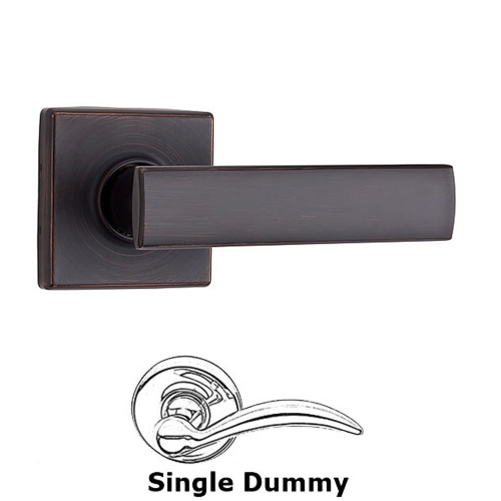 Kwikset Door Hardware Vedani Single Dummy Door Lever in Venetian Bronze
