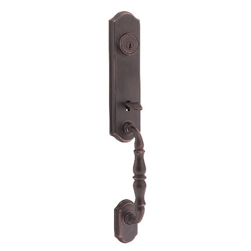 Kwikset Door Hardware Amherst Double Cylinder Exterior Handleset Trim in Venetian Bronze