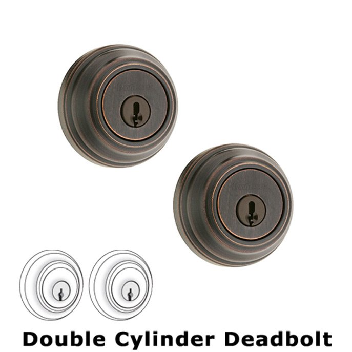 Kwikset Door Hardware Deadbolt Double Cylinder Deadbolt in Venetian Bronze