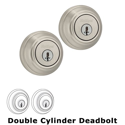 Kwikset Door Hardware Deadbolt Double Cylinder Deadbolt in Satin Nickel