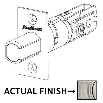 Kwikset Door Hardware Adjustable Square Deadbolt Latch for 780 and 980 Series in Satin Nickel