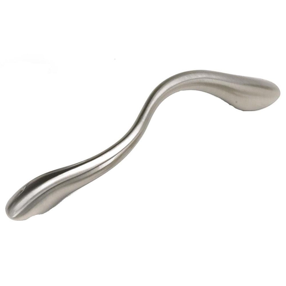 Laurey Hardware 96mm Centers Squigly Pull in Satin Nickel