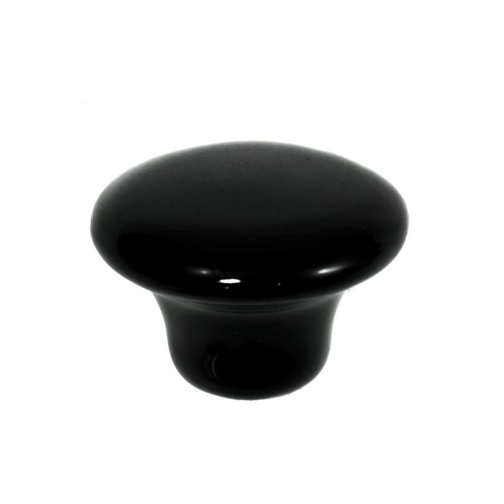 Laurey Hardware 1 1/2" Porcelain Knob in Black