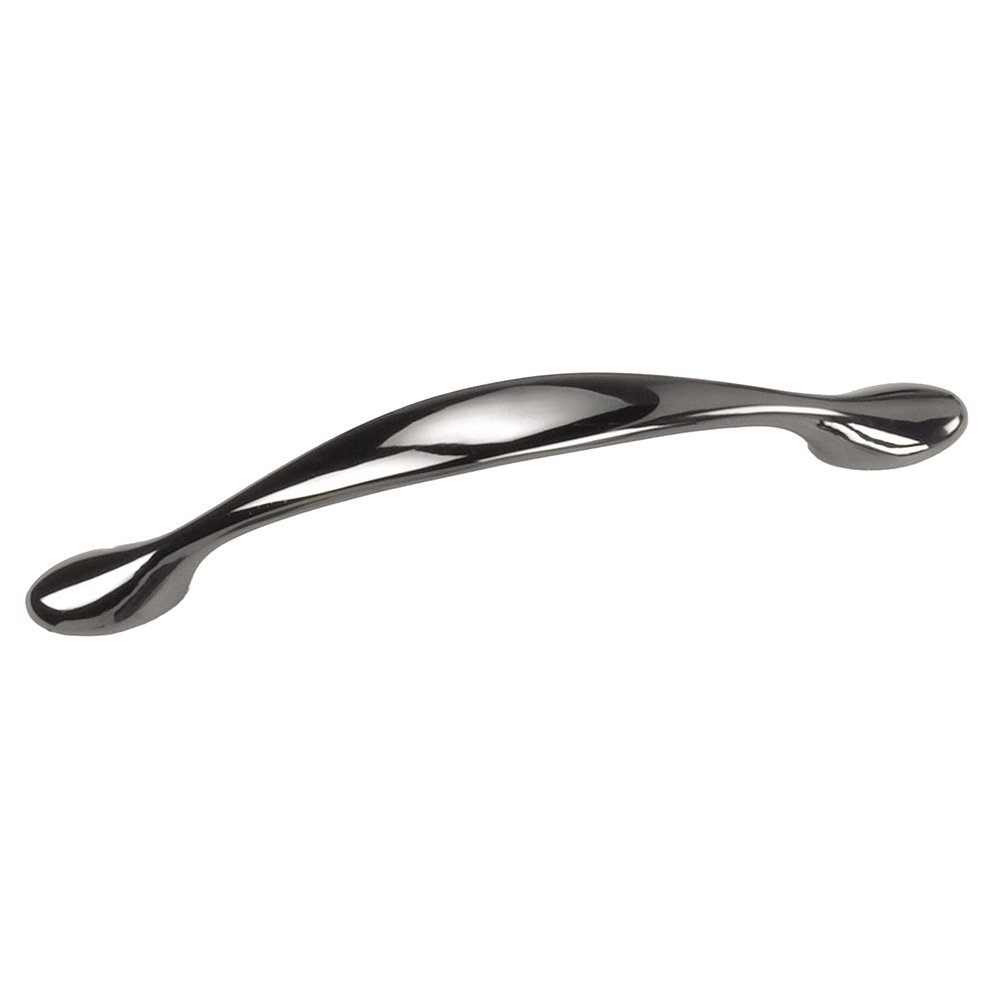 Laurey Hardware 96mm Centers Small Spoonfoot Pull in Black Nickel