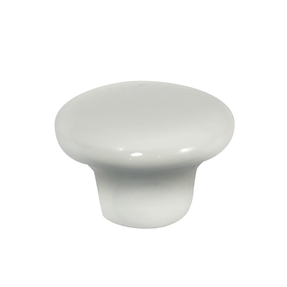 Laurey Hardware 1 1/4" Porcelain Knob in White