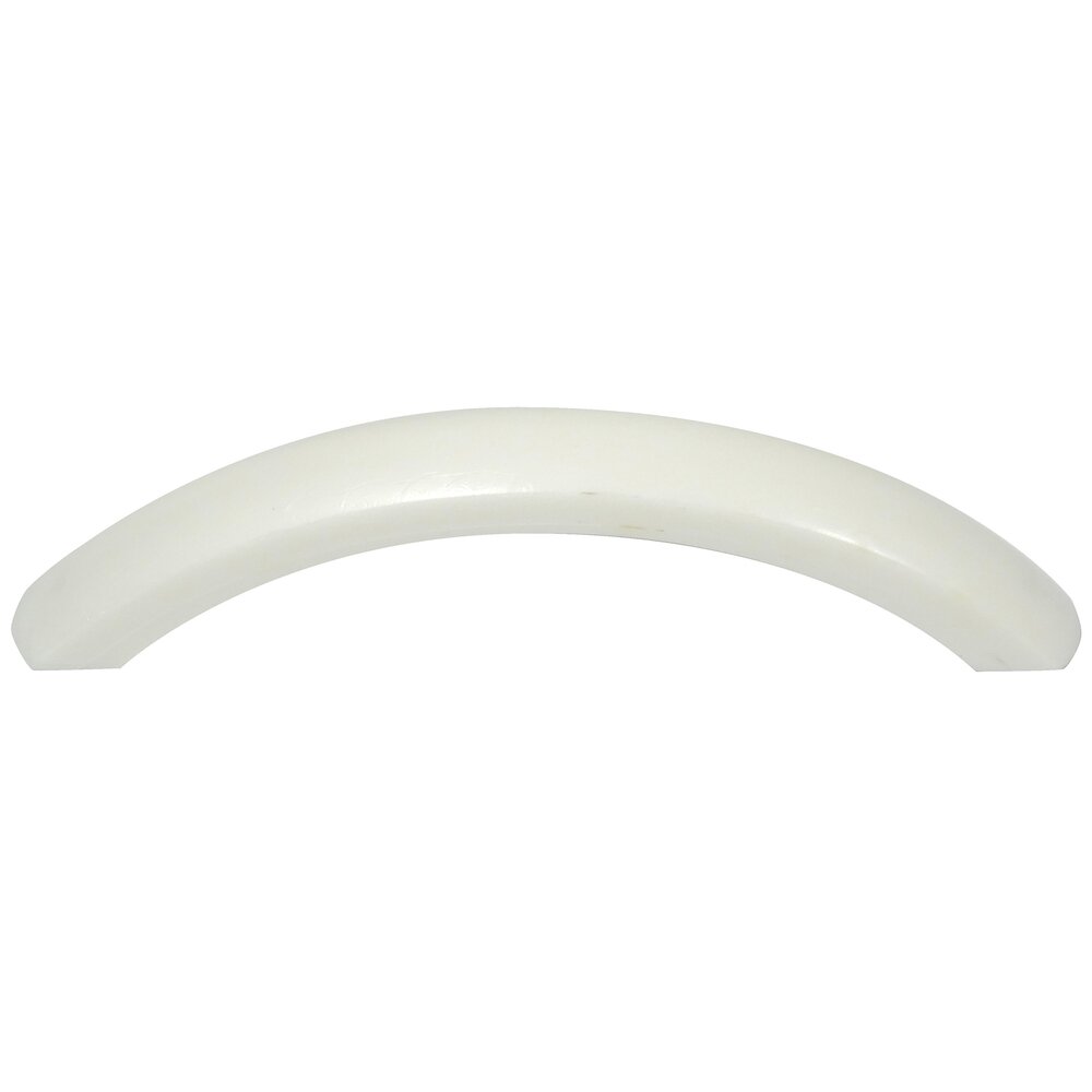 Laurey Hardware 96mm Centers 1/2 Moon Pull in 1/2 Moon in White