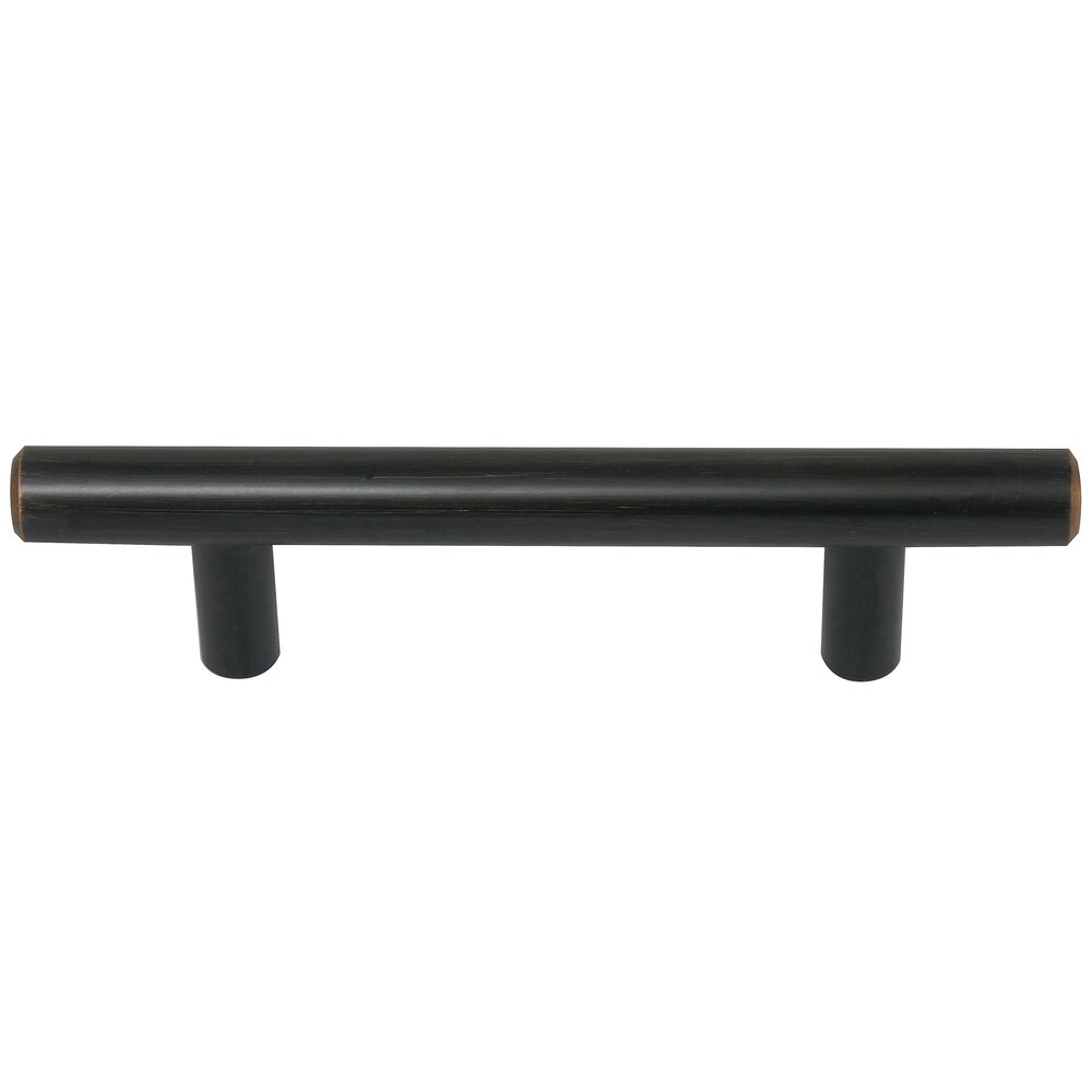 Laurey Hardware 4" Centers Steel T-Bar Pull in Oil Rubbed Bronze