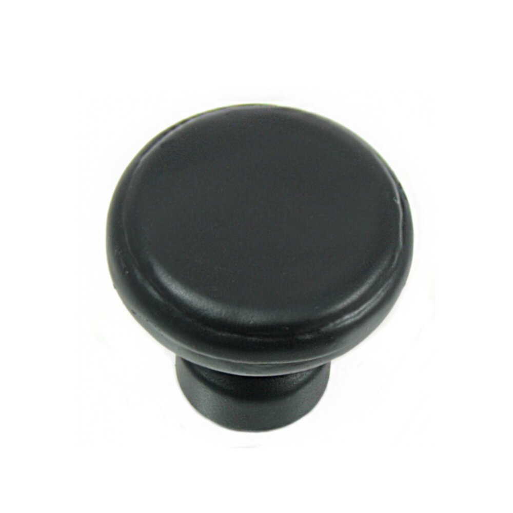 MNG Hardware Large Button Knob in Matte Black