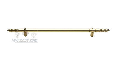 LB Brass Solid Brass French Oversized Door Handle 16" Centers in Polished Nickel