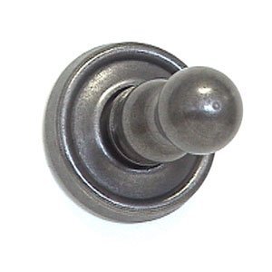 LB Brass Single Hook in Satin Steel