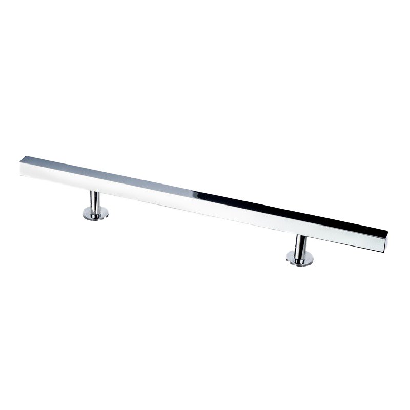 Lewis Dolin 6" (152mm) 10.5" O/A Solid Brass Square Bar Pull in Polished Chrome