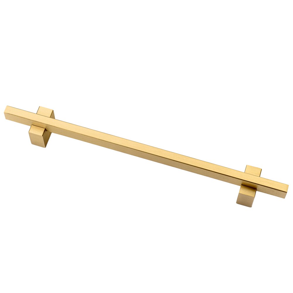 Lewis Dolin 6" (152mm) Centers Solid Brass Two-Tone Pull in Brushed Brass