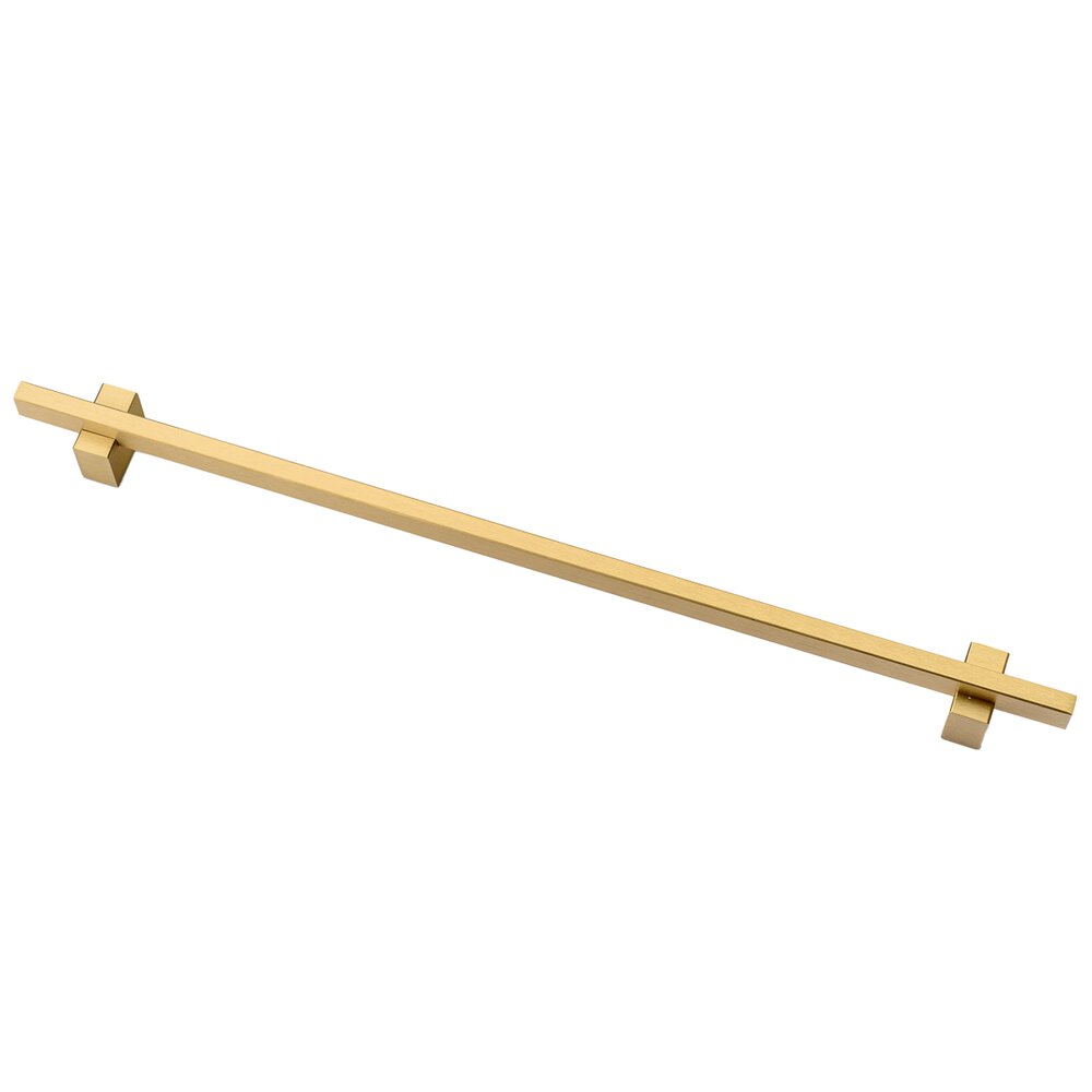 Lewis Dolin 10" (254mm) Centers Solid Brass Two-Tone Pull in Brushed Brass